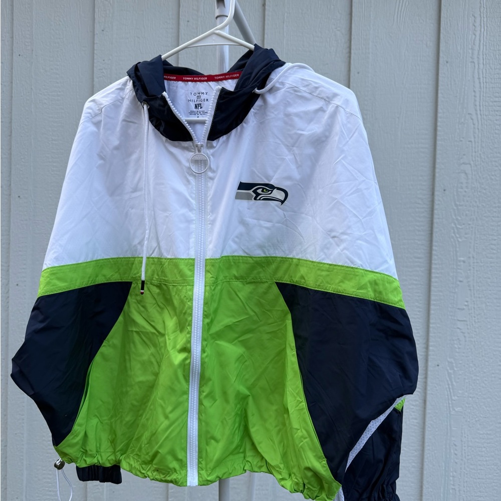 Tommy Hilfiger NFL Women's Jacket - Green and Navy